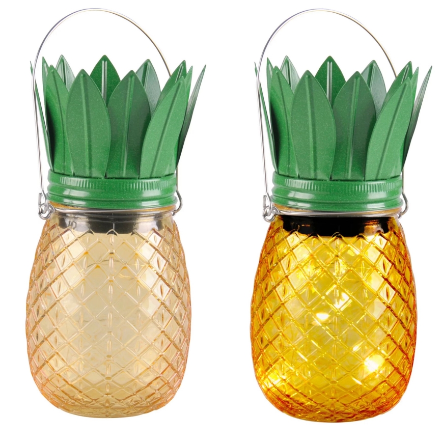 LED Solárne svietidlo JAR LED/1,2V 150 mAh IP44 ananás