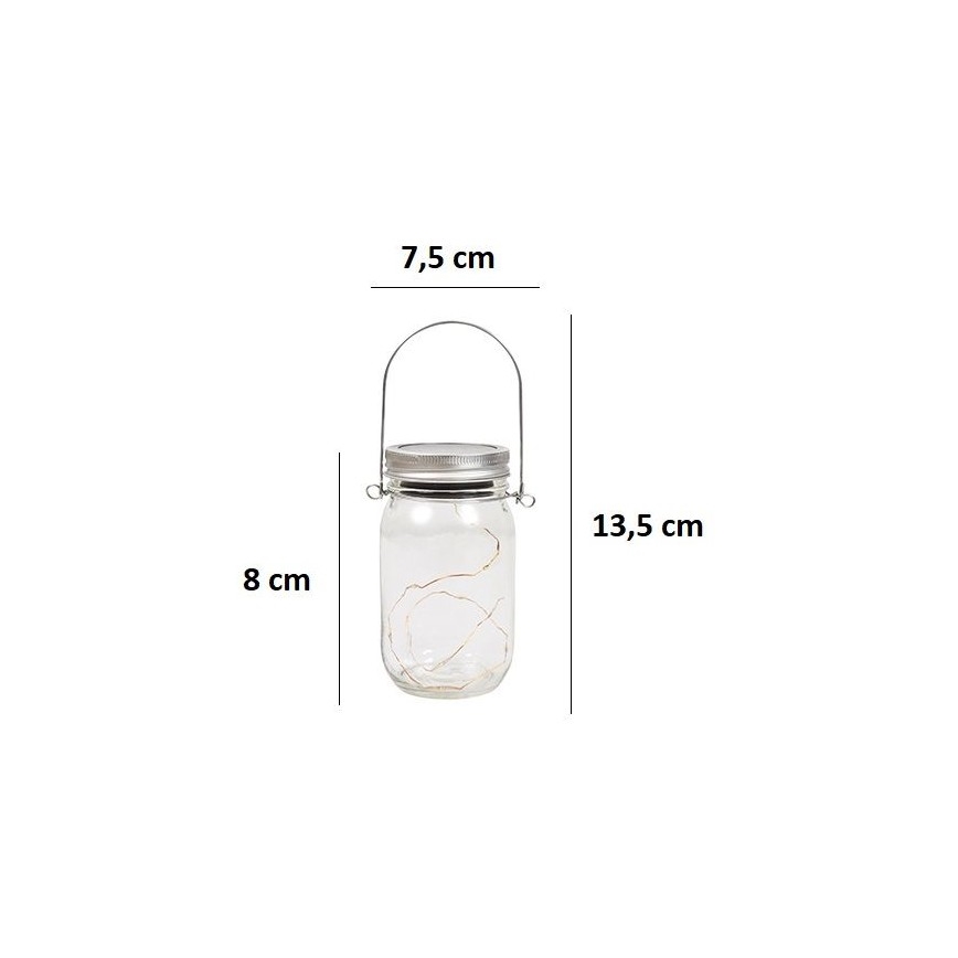 LED Solárne svietidlo JAR LED/1,2V 600 mAh IP44