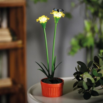 LED solárne svietidlo LED/1,2 V 200 mAh IP44 kvetina