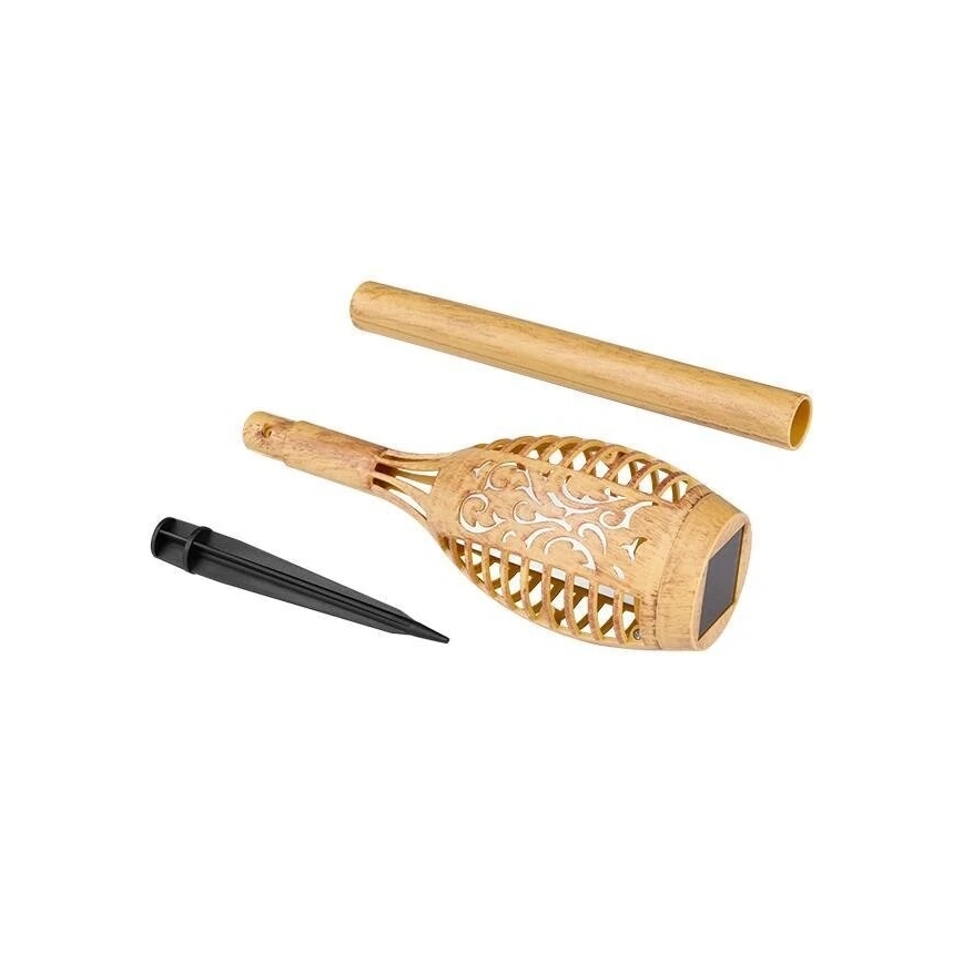 LED Solárne svietidlo MINISPARK BAMBOO LED/1,8W/5,5V IP44 béžová