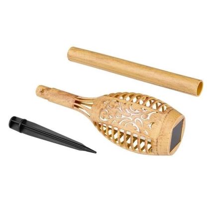 LED Solárne svietidlo MINISPARK BAMBOO LED/1,8W/5,5V IP44 600 mAh béžové