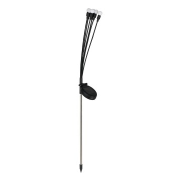 LED Solárne svietidlo MULTI LED/0,06W/1,2V 150 mAh IP44 čierna