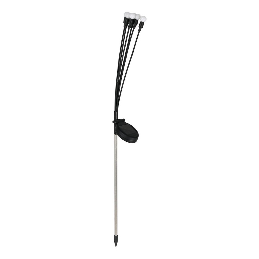 LED Solárne svietidlo MULTI LED/0,06W/1,2V 150 mAh IP44 čierna