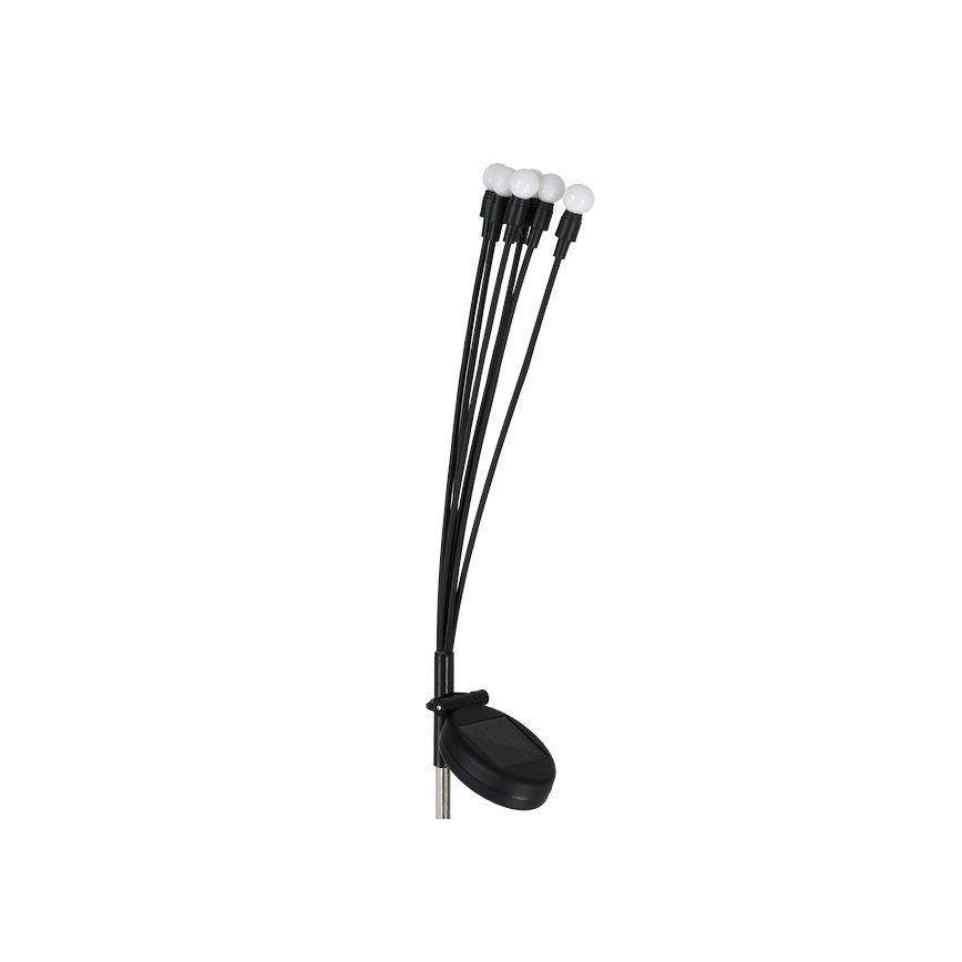 LED Solárne svietidlo MULTI LED/0,06W/1,2V 150 mAh IP44 čierna