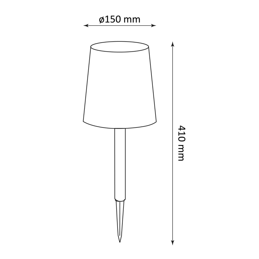 LED Solárne svietidlo RUMBA LED/1,2V IP44