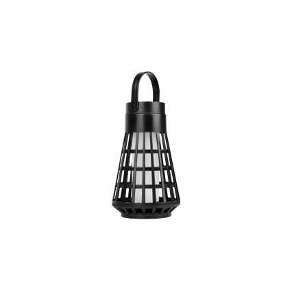 LED solárne svietidlo so senzorom 2v1 LED/1W/3,7V IP54 300 mAh čierna