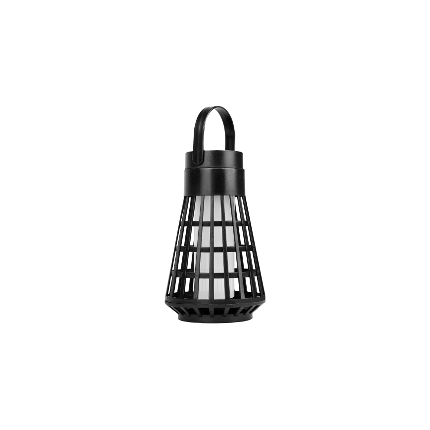 LED solárne svietidlo so senzorom 2v1 LED/1W/3,7V IP54 300 mAh čierna