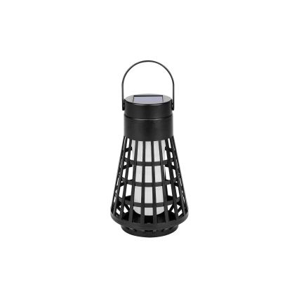 LED solárne svietidlo so senzorom 2v1 LED/1W/3,7V IP54 300 mAh čierna