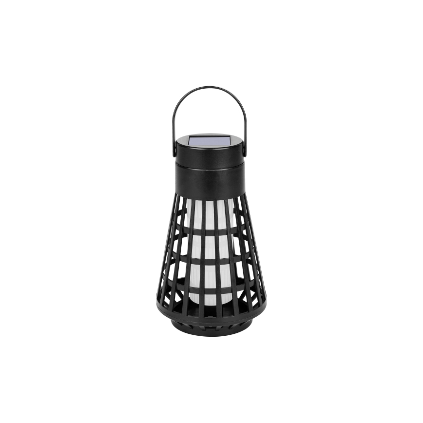 LED solárne svietidlo so senzorom 2v1 LED/1W/3,7V IP54 300 mAh čierna