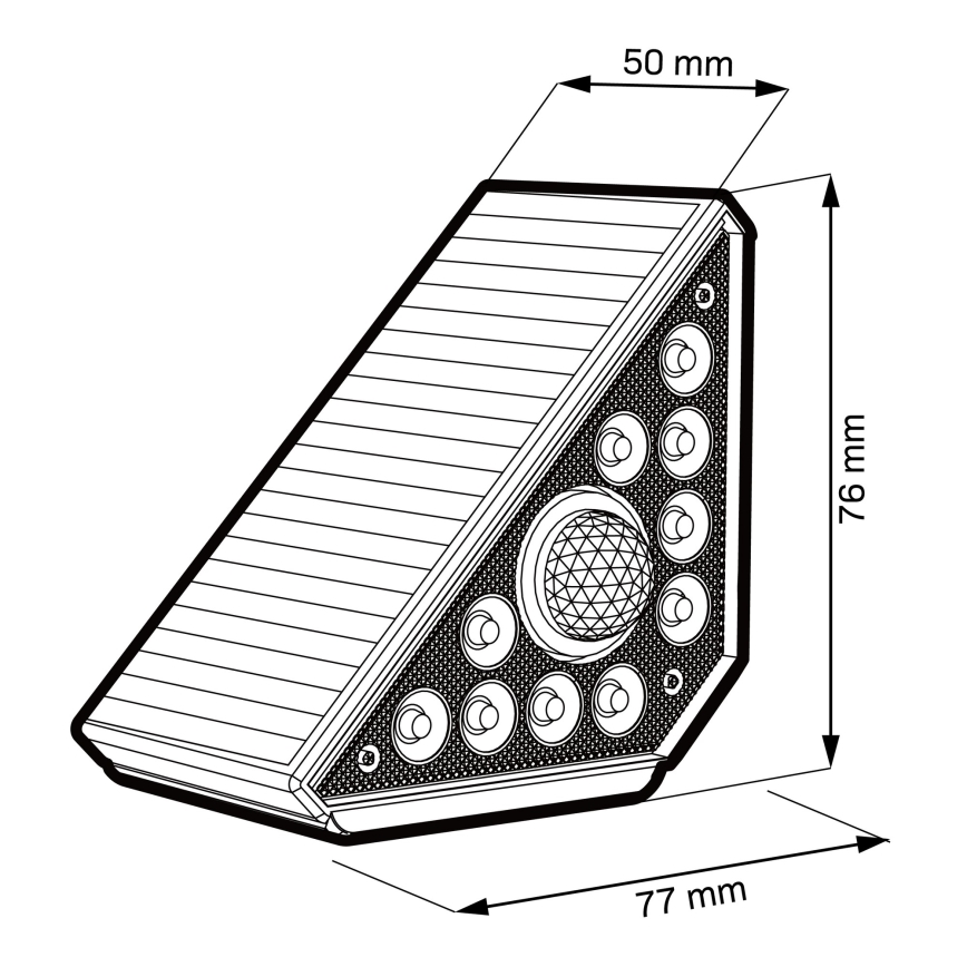LED solárne svietidlo so senzorom ARI LED/4,5W/3,7V 600 mAh IP44 biela