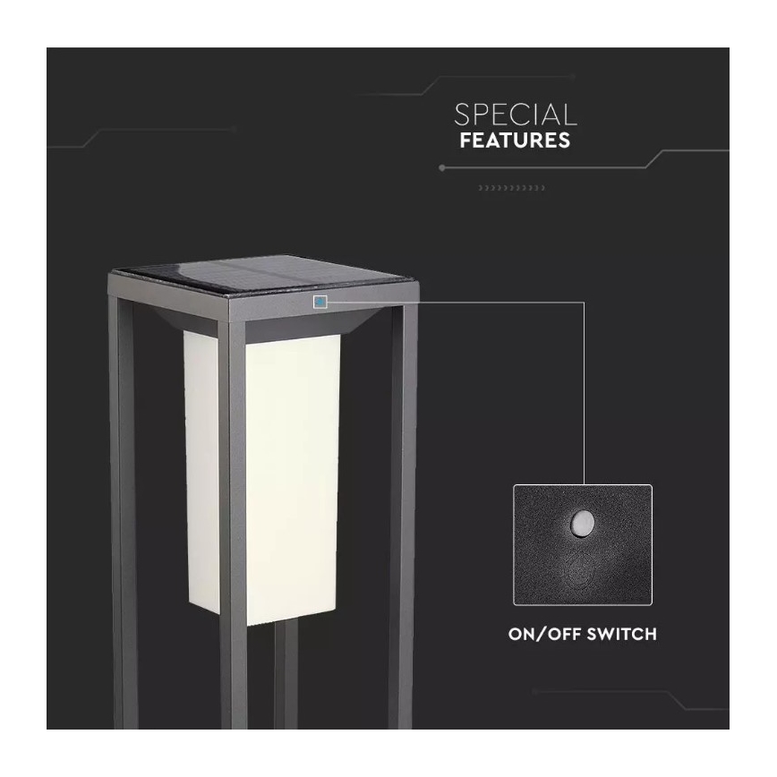LED Solárne svietidlo so senzorom SAMSUNG CHIP LED/2W/3,7V IP65