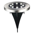 LED Solárne svietidlo SOLLY LED/1,2V 6500K pr. 11,5 cm 300 mAh IP44 chróm