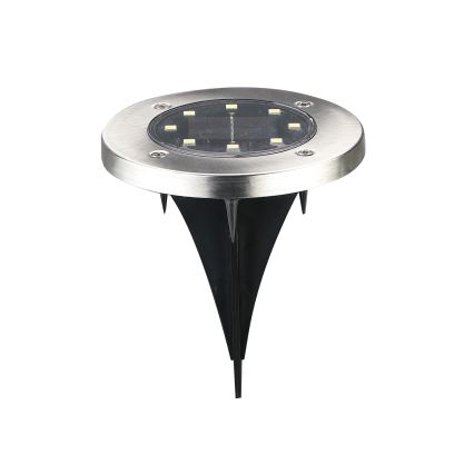 LED Solárne svietidlo SOLLY LED/1,2V 6500K pr. 11,5 cm 300 mAh IP44 chróm