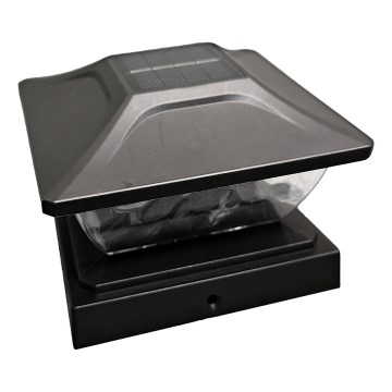 LED solárne svietidlo TOYA LED/4,5W/230V 3000/6500K 600 mAh IP44 čierna