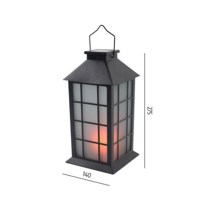 Solárne LED závesné svietidlo so senzorom CANDELIO MILKY LED/1xAA 1600K IP44 200 mAh