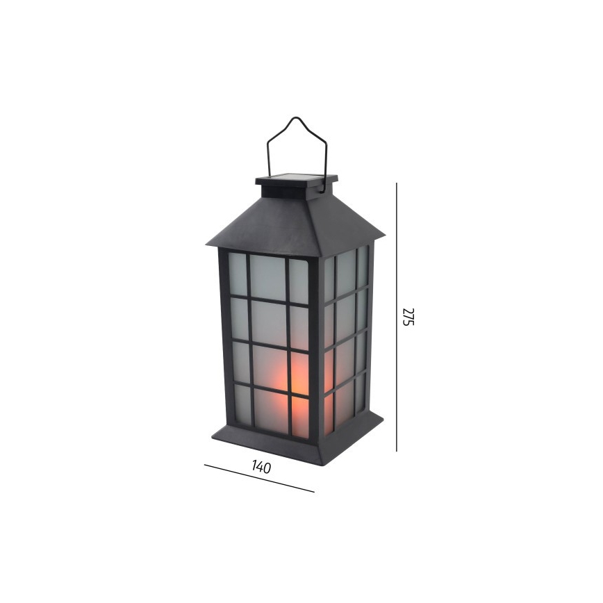 Solárne LED závesné svietidlo so senzorom CANDELIO MILKY LED/1xAA 1600K IP44 200 mAh