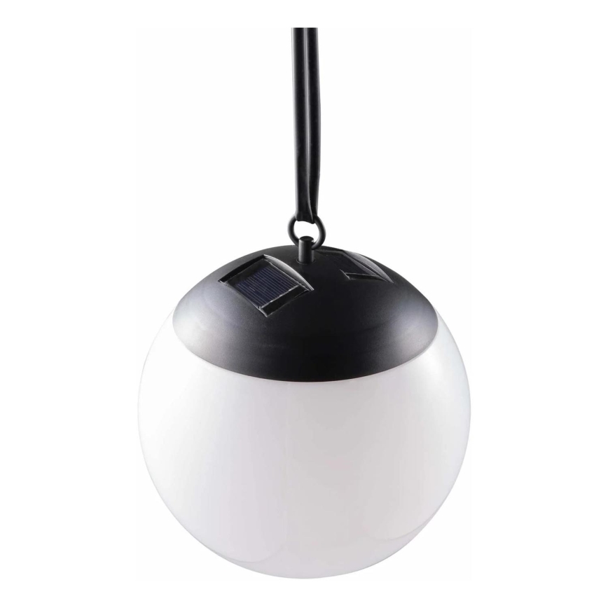 LED Solárne závesné svietidlo KIARA LED/1,2V 600 mAh IP44 čierna