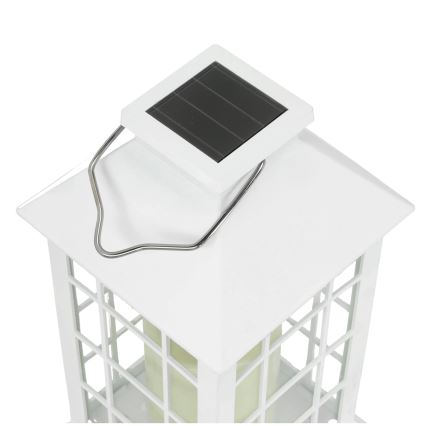 LED Solárne závesné svietidlo LED/0,02W/1,2V 1xAA 2700K IP44 200 mAh biela