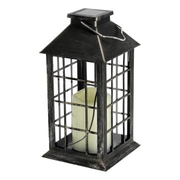 LED Solárne závesné svietidlo LED/0,02W/1,2V 1xAA 2700K IP44 200 mAh patina