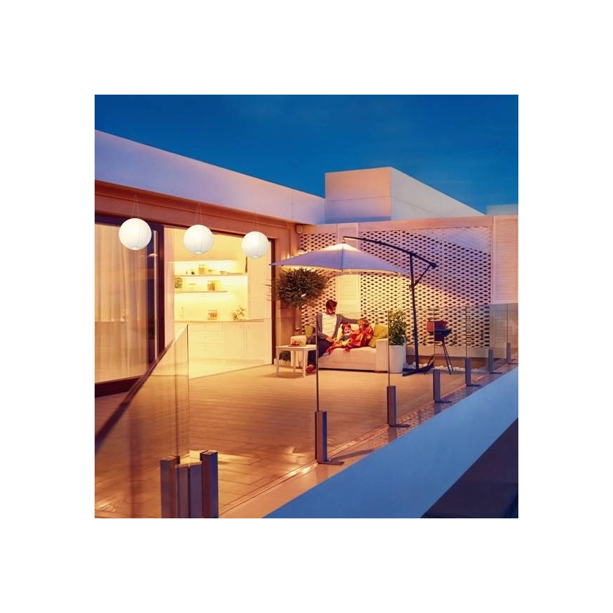 LED Solárne závesné svietidlo ORIGAMI LED/0,08W/1,2V 300mAh pr. 30 cm IP44