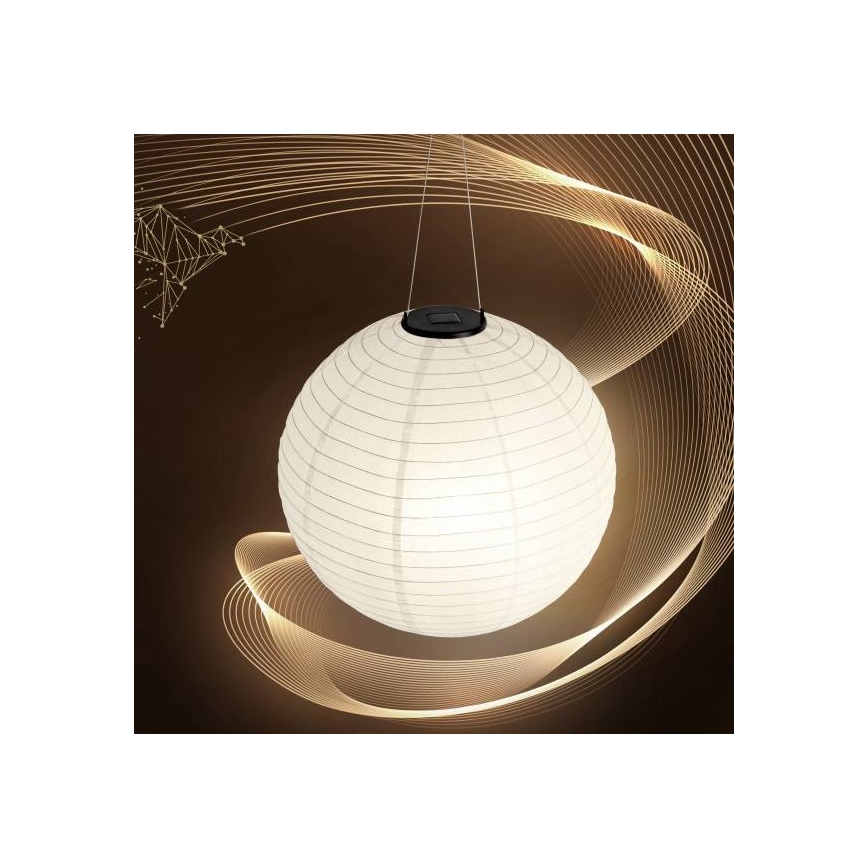 LED Solárne závesné svietidlo ORIGAMI LED/0,08W/1,2V 300mAh pr. 30 cm IP44