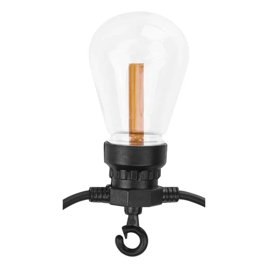 LED solárny dekoračný reťaz 10xLED/0,6W/1,2V 4,5m IP44 800 mAh