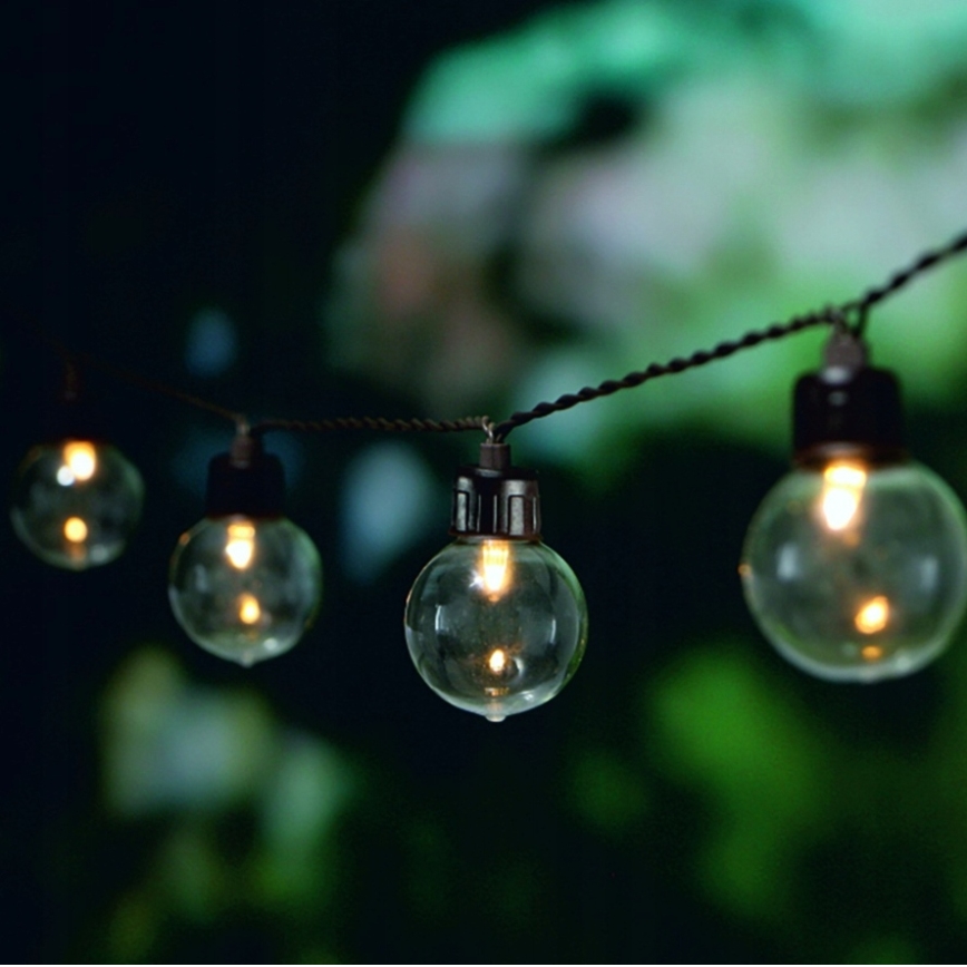 LED solárny dekoračný reťazec 20× LED / 8 funkcií 500 mAh 7,6 m IP67 teplá biela