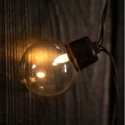 LED solárny dekoračný reťazec 20× LED / 8 funkcií 500 mAh 7,6 m IP67 teplá biela