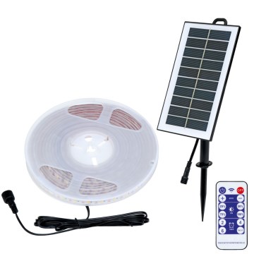 LED Solárny pásik 3,7V 2400 mAh 5 m IP65