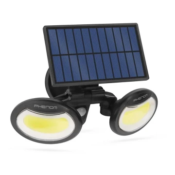 LED Solárny reflektor so senzorom 2xLED/4W/5V IP65 2000 mAh