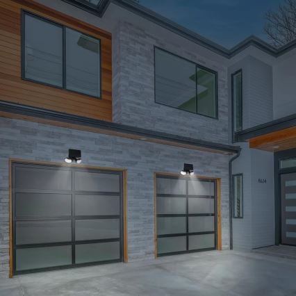 LED Solárny reflektor so senzorom 2xLED/4W/5V IP65