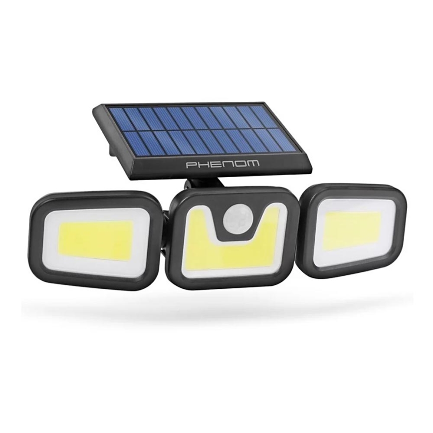 LED Solárny reflektor so senzorom 3xLED/3,3W/5V IP65 2400 mAh