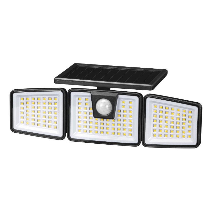 LED solárny reflektor so senzorom, 6,5 W / 3,7 V / 1200 mAh / IP44