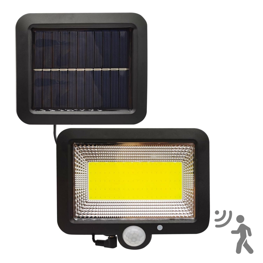 LED Solárny reflektor so senzorom DUO LED/1W/3,7V 1200 mAh IP44