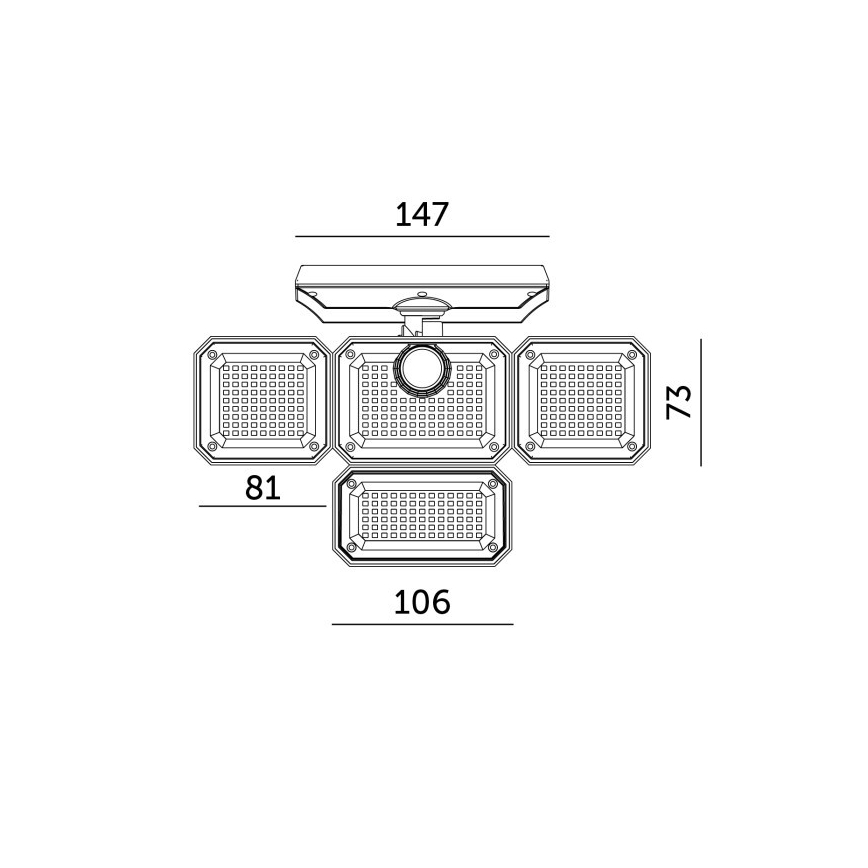 LED solárny reflektor GLOW so senzorom LED/2,5W/3,7V 6500K IP44 2400 mAh + diaľkové ovládanie