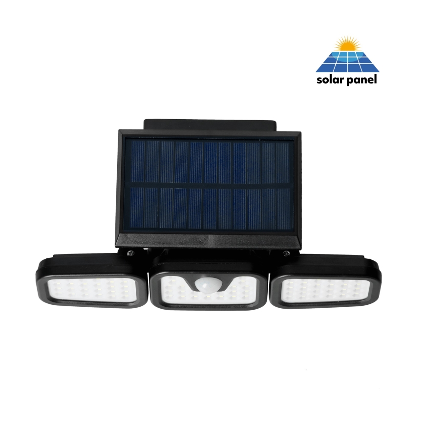 LED Solárny reflektor so senzorom LED/1,5W/3,7V 6000K IP44 2400 mAh