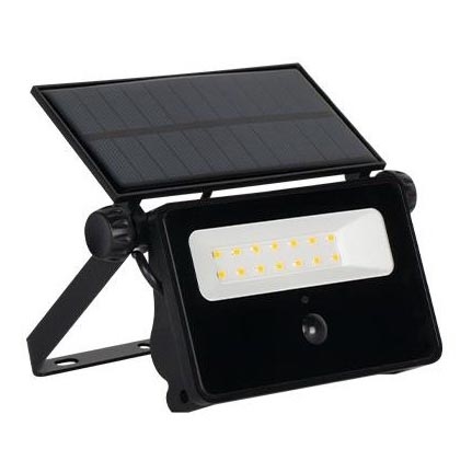 LED Solárny reflektor so senzorom LED/30W/5,5V 3000 mAh IP65