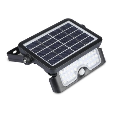 LED Solárny reflektor so senzorom LED/5W/3,7V IP65 4000K 3000 mAh