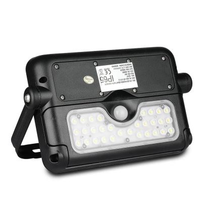 LED Solárny reflektor so senzorom LED/5W/3,7V IP65 4000K 3000 mAh