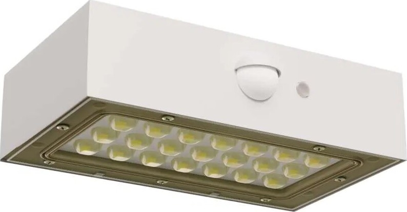 LED Solárny reflektor so senzorom pohybu LED/3,7V 1200mAh 4000K IP65 biela