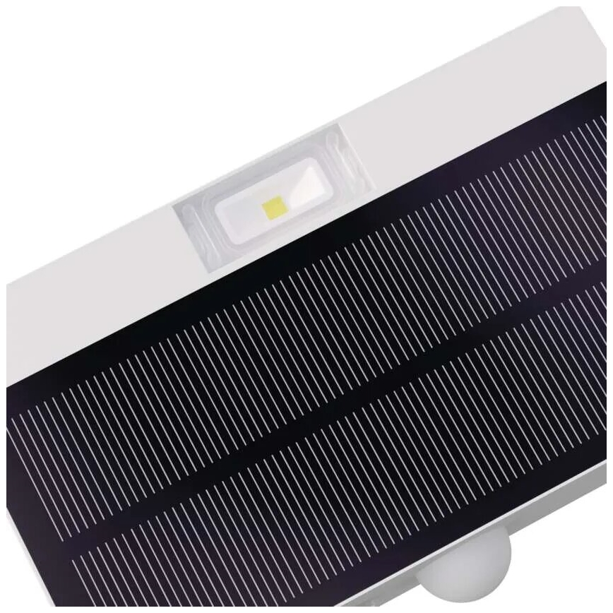 LED Solárny reflektor so senzorom pohybu LED/3,7V 1200mAh 4000K IP65 biela