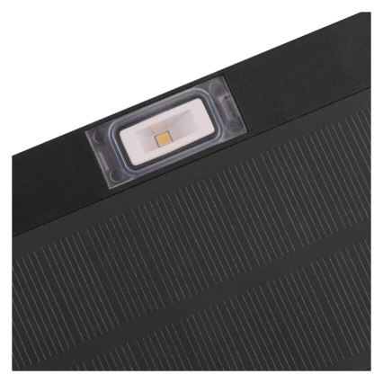 LED Solárny reflektor so senzorom pohybu LED/3,7V 1200mAh 4000K IP65 čierna