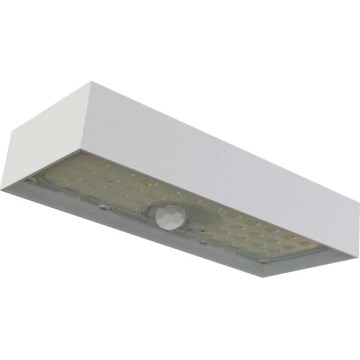 LED Solárny reflektor so senzorom pohybu LED/3,7V 3000mAh 4000K IP65 biela