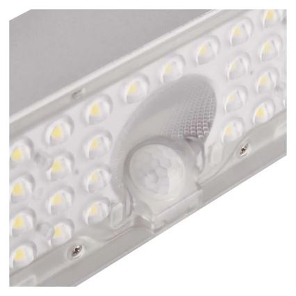 LED Solárny reflektor so senzorom pohybu LED/3,7V 3000mAh 4000K IP65 biela