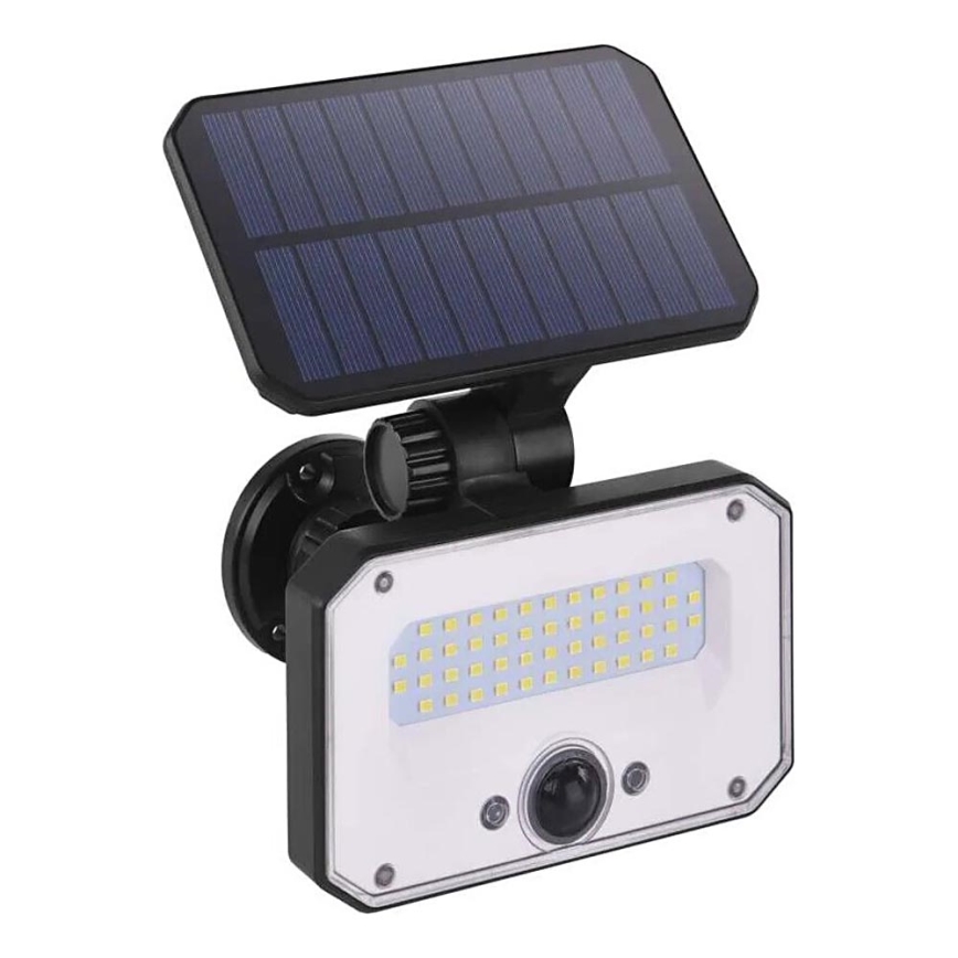 LED Solárny reflektor so senzorom pohybu SPILO LED/3,7V 3600mAh 4000K IP54 + diaľkové ovládanie
