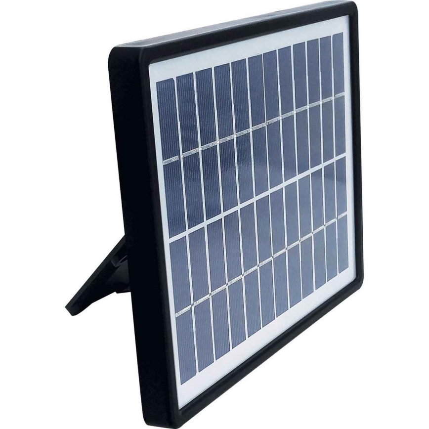 LED Solárny reflektor so senzorom TOMI LED/10W/7,4V 1800 mAh IP44 čierna