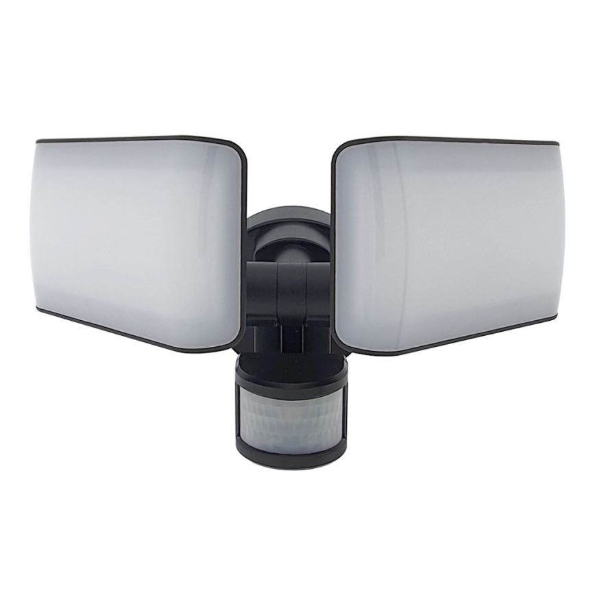 LED Solárny vonkajší reflektor so senzorom LED/20W/5,5V IP44