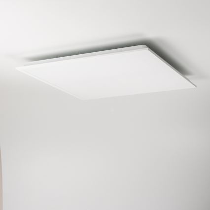 LED stmievateľné stropné svietidlo LED/35W/230V 2700-6500K 62x62 cm biele + diaľkové ovládanie