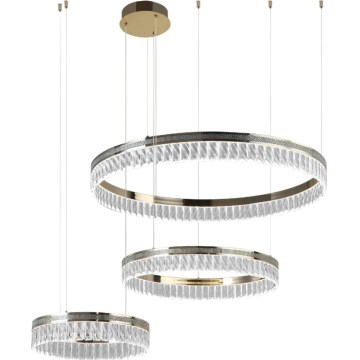 LED stlmiteľný krištáľový luster na lanku THALIA LED/120W/230V 3000-6000K + diaľkové ovládanie