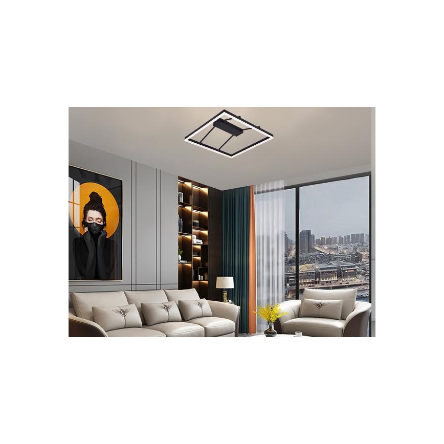 LED Stlmiteľný prisadený luster LED/55W/230V 3000-6500K + diaľkové ovládanie